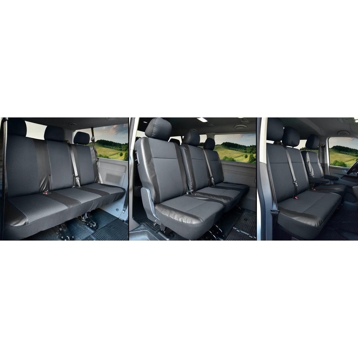 Pokrowce do VW T6 od 2015 / T6.1 od 2019 - 9 miejsc | Seria VIVA
