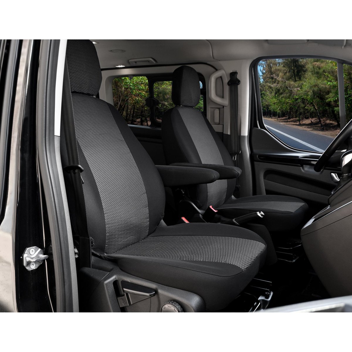Pokrowce do Ford Tourneo Custom I od 2018 do 2023 - 2 miejsca | Seria HERO