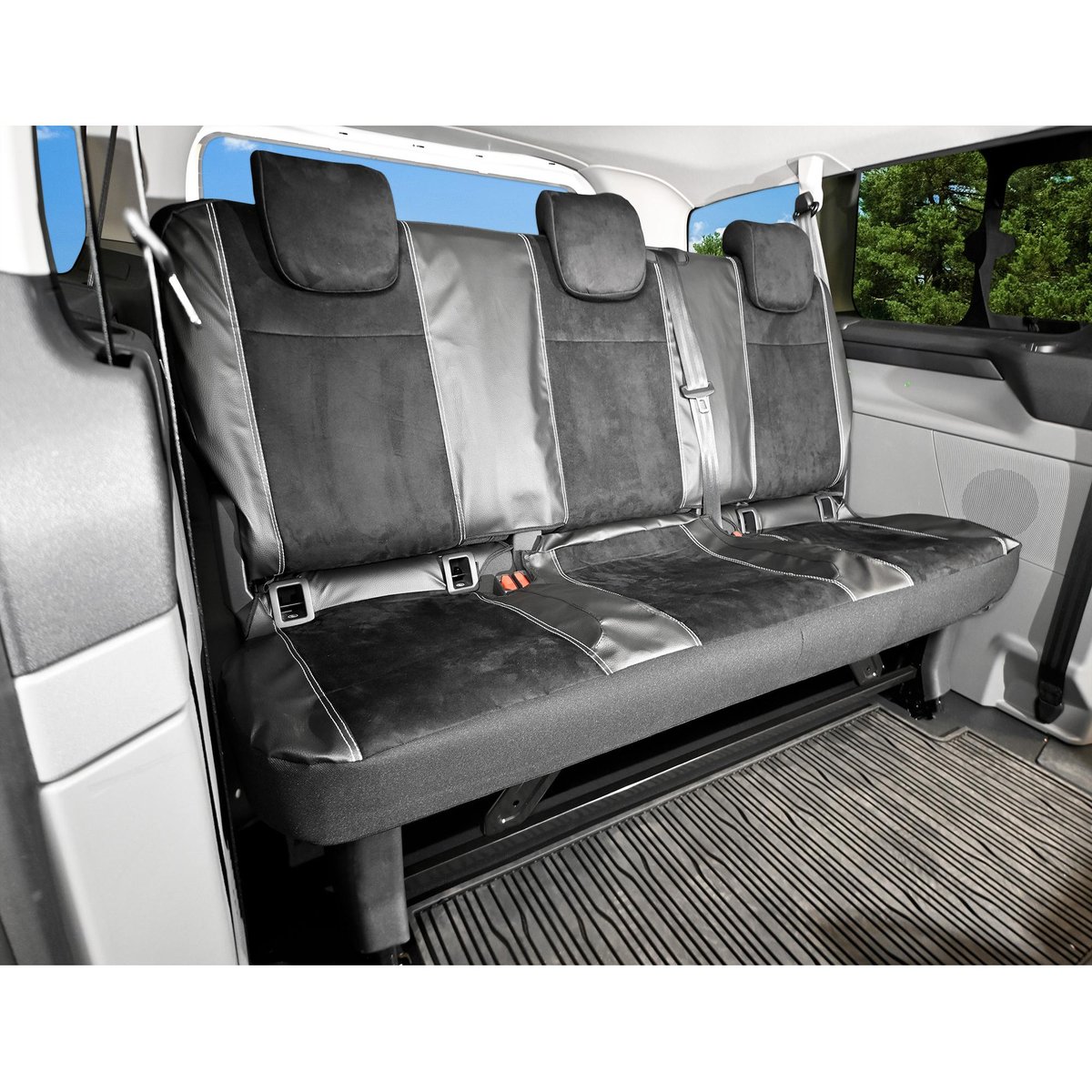 Pokrowce  do Volkswagen T7 Transporter od 2025 - 3 miejsca TRZECI RZĄD | Seria KING