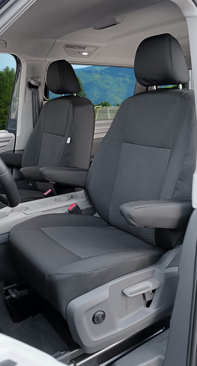 Pokrowce do Volkswagen Multivan T7 od 2022 - 2 miejsca 1+1 | Seria PREMIUM TAILOR MADE