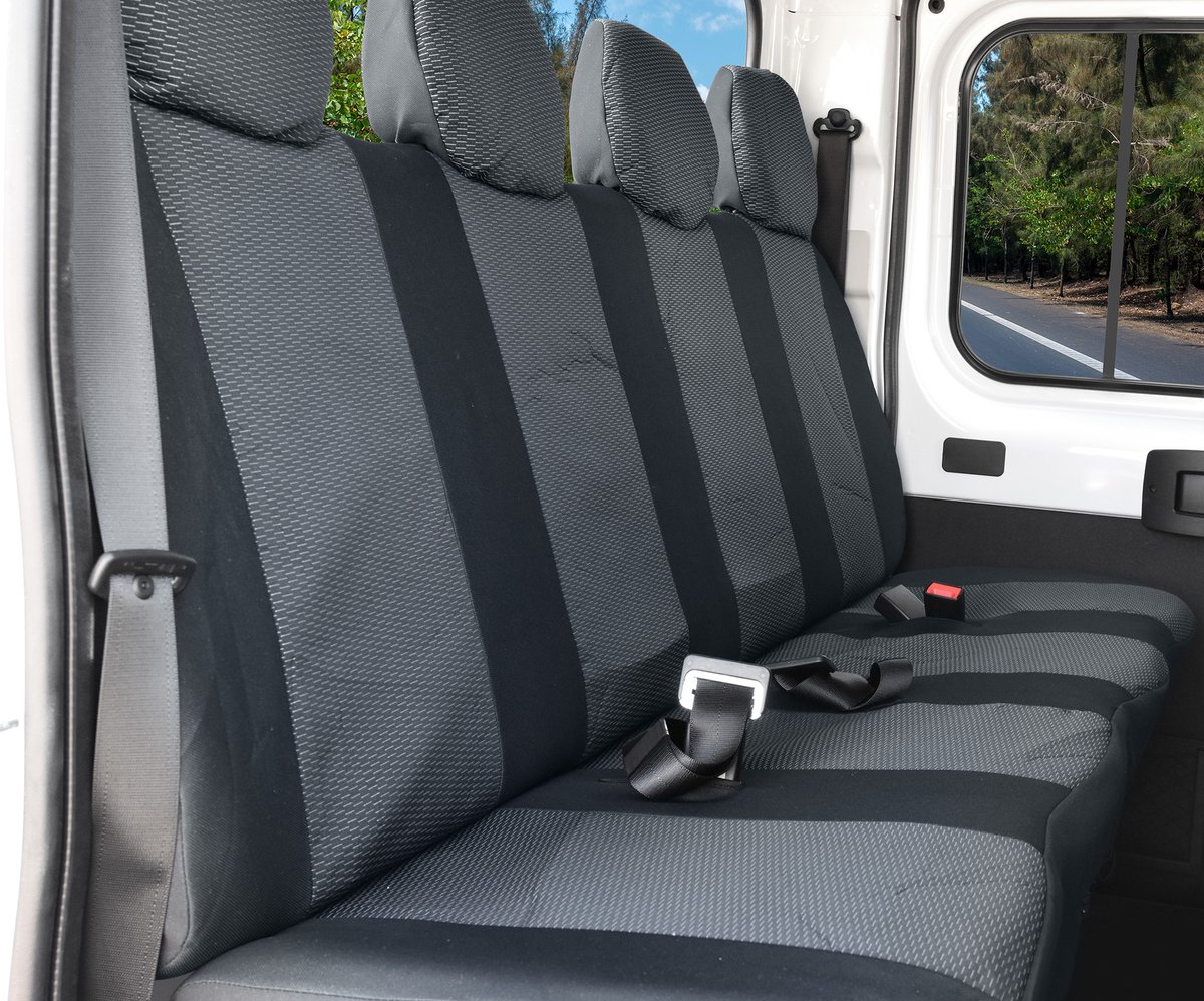 Pokrowce do Citroen Jumper od 2016 / od 2021 - 4 miejsca TYLNI RZĄD | Seria LUX