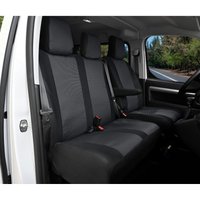 Pokrowce do Toyota Proace Verso od 2016 / od 2024 - 3 miejsca CAŁE OPARCIE BEZ STOLIKA, CAŁE SIEDZISKO | Seria HERO