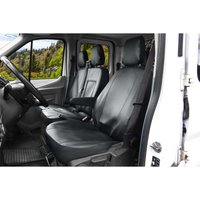 Pokrowce do Ford Transit VII, VIII od 2014 / od 2020 - 3 miejsca CAŁE OPARCIE ZE STOLIKIEM, DZIELONE SIEDZISKO | Seria VIP