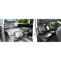 Pokrowce do VW T6 od 2015 / T6.1 od 2019 Multivan - 7 miejsc STOLIK W OSTATNIM RZĘDZIE | Seria VIP