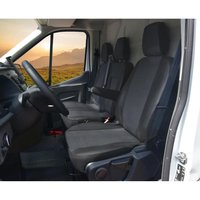 Pokrowce do Ford Transit VII, VIII od 2014 / od 2020 - 3 miejsca CAŁE OPARCIE ZE STOLIKIEM, DZIELONE SIEDZISKO | Seria VIVA