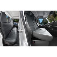 Pokrowce  do Iveco Daily VI od 2014 / 2019 / 2024 - 7 miejsc - CAŁE OPARCIE ZE STOLIKIEM, DZIELONE SIEDZISKO | Seria MAISTER