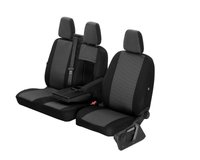 Pokrowce do Citroen Jumper II od 2006 / od 2014 / od 2022 - 3 miejsca CAŁE OPARCIE ZE STOLIKIEM, CAŁE SIEDZENIE | Seria HERO