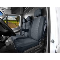 Pokrowce do Volkswagen Crafter I od 2006 do 2016 - 3 miejsca CAŁE OPARCIE ZE STOLIKIEM, CAŁE SIEDZISKO | Seria LUX
