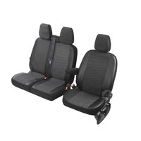 Pokrowce do Volkswagen Crafter II od 2017 / od 2024 - 3 miejsca CAŁE OPARCIE BEZ STOLIKA, DZIELONE SIEDZISKO | Seria VIVA