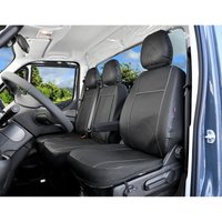 Pokrowce do Iveco Daily VI od 2014 / 2019 / 2024 - 3 miejsca CAŁE OPARCIE ZE STOLIKIEM, DZIELONE SIEDZISKO | Seria VIP PLUS