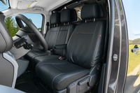 Pokrowce do Toyota Proace Verso od 2016 / od 2024 - 3 miejsca CAŁE OPARCIE BEZ STOLIKA, CAŁE SIEDZISKO | Seria VIP PLUS