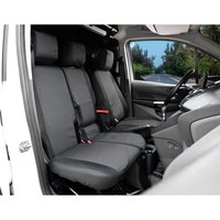 Pokrowce do Ford Transit Connect II od 2014 do 2022 - 3 miejsca SKŁADANE OPARCIE ZE STOLIKIEM, DZIELONE SIEDZISKO | Seria HERO