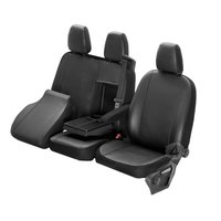 Pokrowce do Toyota Proace II od 2016 / od 2024 - 3 miejsca CAŁE OPARCIE ZE STOLIKIEM, DZIELONE SIEDZISKO | Seria VIP
