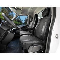 Pokrowce do Nissan NV400 od 2010-2023 - 3 miejsca DZIELONE OPARCIE Z KŁADZIONYM STOLIKIEM I CAŁE SIEDZENIE | Seria VIVA
