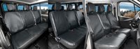 Pokrowce do Renault Trafic III od 2021 FACELIFT - 9 miejsc Z PRZODU CAŁE OPARCIE BEZ STOLIKA, CAŁE SIEDZENIE | Seria VIP