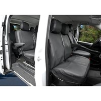 Pokrowce do Mercedes Vito III W447 od 2014 / od 2024 - 9 miejsc PRZEDNIE FOTELE CAŁE OPARCIE BEZ STOLIKA, CAŁE SIEDZENIE | Seria VIP